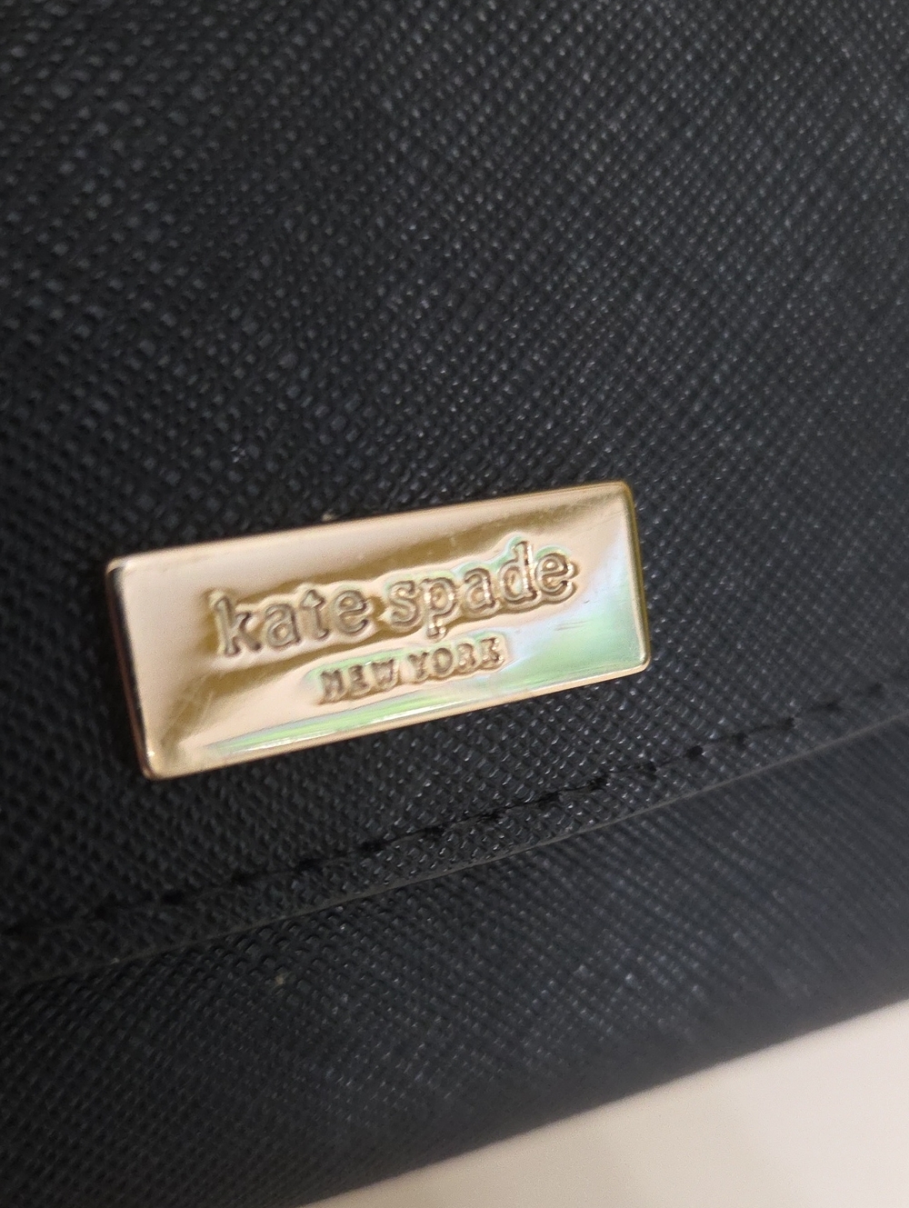 Kate Spade Black Wristlet Clutch with Gold Accent - Picture 8 of 8